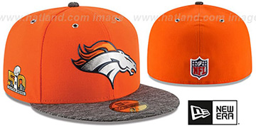 Broncos 'NFL SUPER BOWL 50 ONFIELD' Fitted Hat by New Era