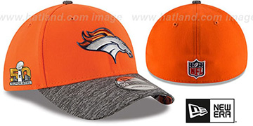 Broncos 'NFL SUPER BOWL 50 ONFIELD FLEX' Hat by New Era