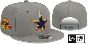 Cowboys 'SB XXVIII SIDE-PATCH SNAPBACK' Grey Hat by New Era