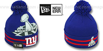 NY Giants 'SUPER BOWL XLVI' Royal Knit Beanie Hat by New Era