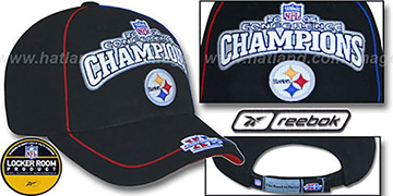 Steelers 'AFC CHAMPS' Hat by Reebok - black