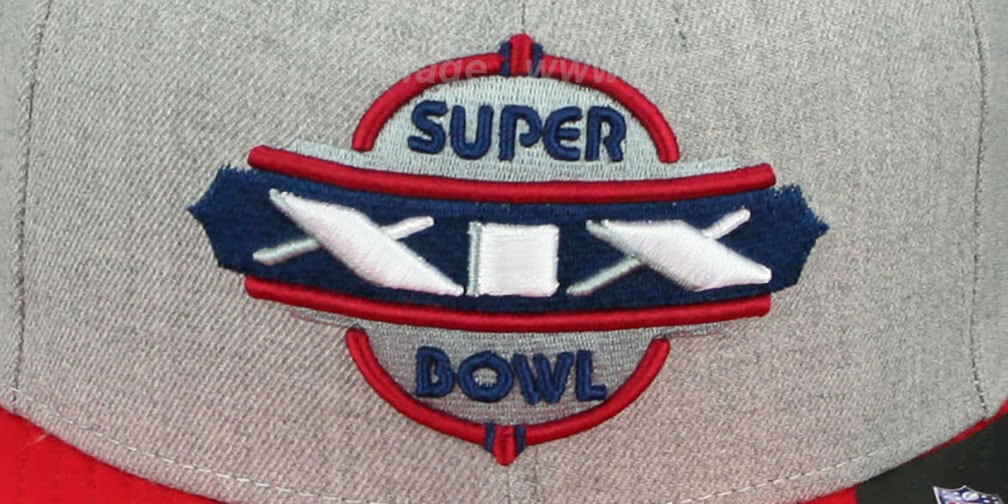 49ers 'SUPER BOWL XIX SNAPBACK' Grey-Red Hat by New Era