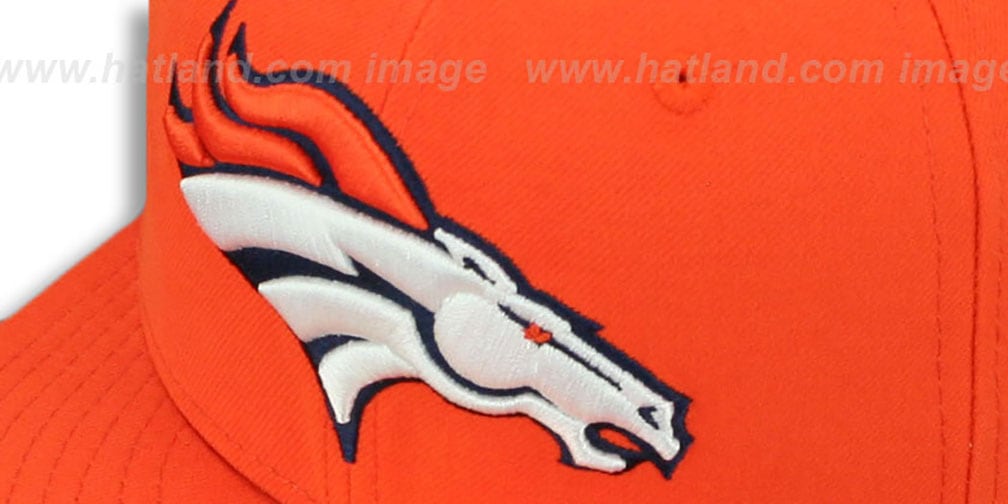 Broncos 'SUPER BOWL XXXII' Orange Fitted Hat by New Era