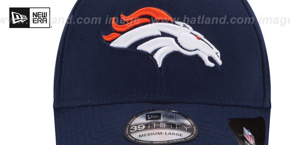 Broncos 'NFL 3X SUPER BOWL CHAMPS FLEX' Navy Hat by New Era