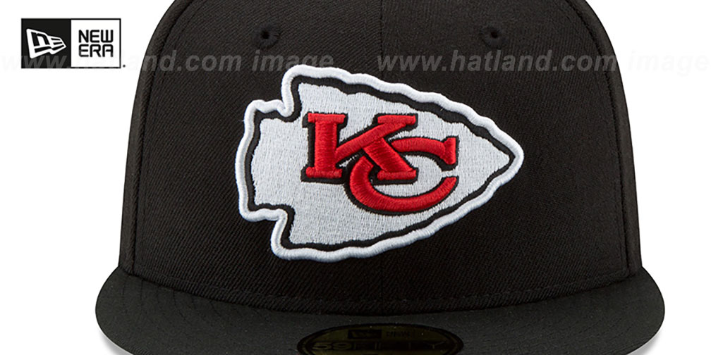 Chiefs 'SUPER BOWL LV TEAM-BASIC' Black Fitted Hat by New Era