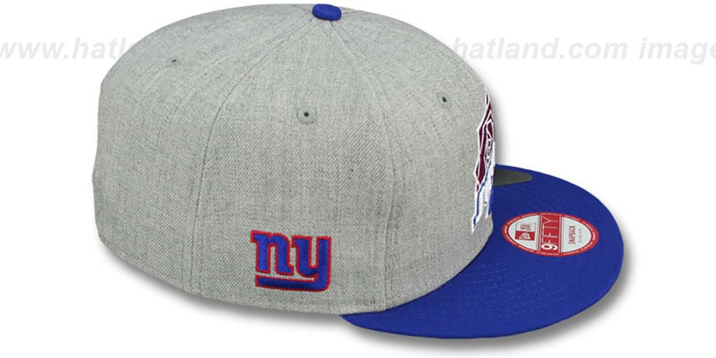 NY Giants 'SUPER BOWL XXI SNAPBACK' Grey-Royal Hat by New Era