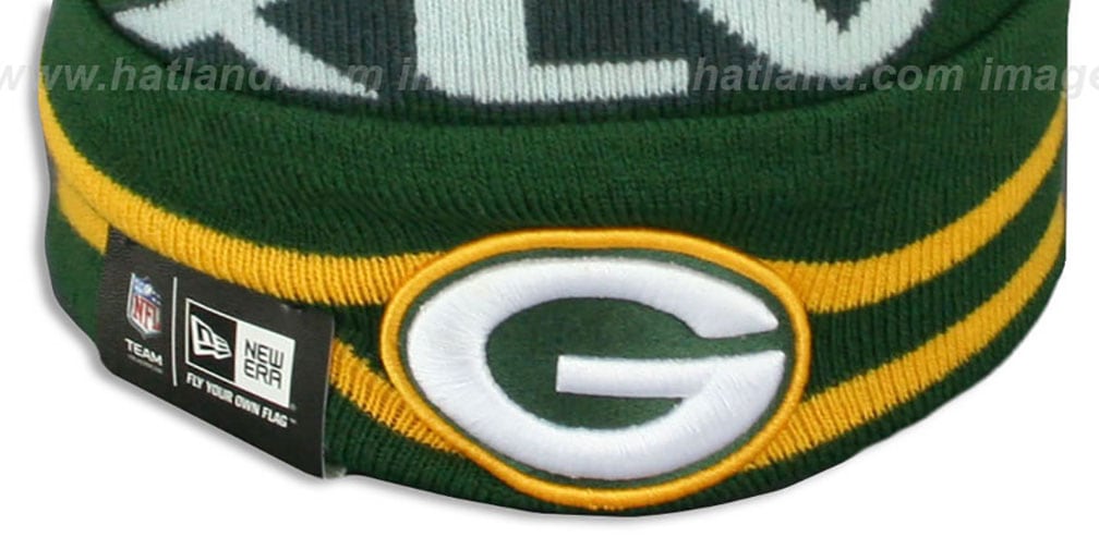 Packers 'SUPER BOWL XLV' Green Knit Beanie Hat by New Era