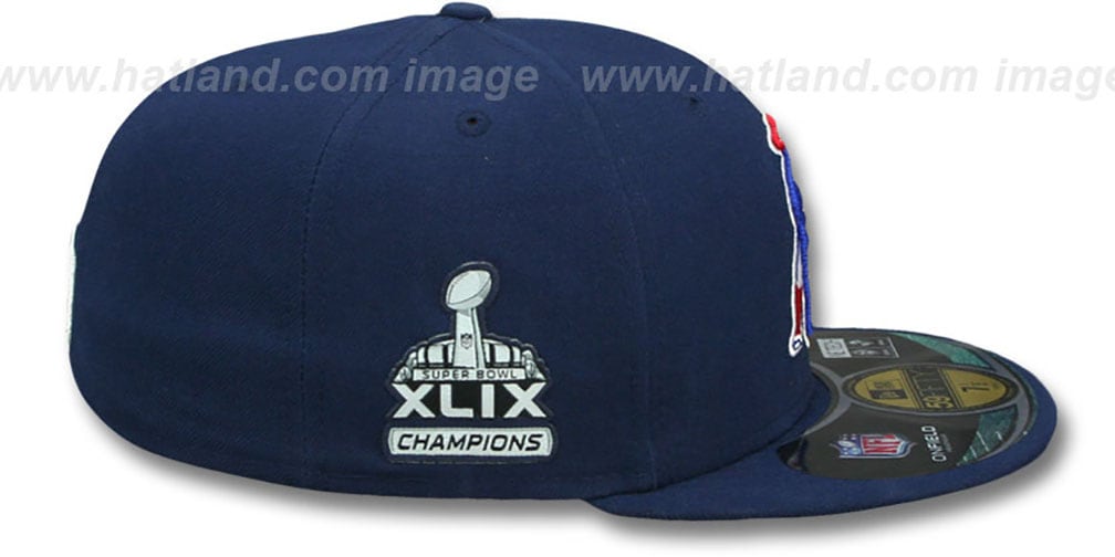 patriots super bowl fitted hat