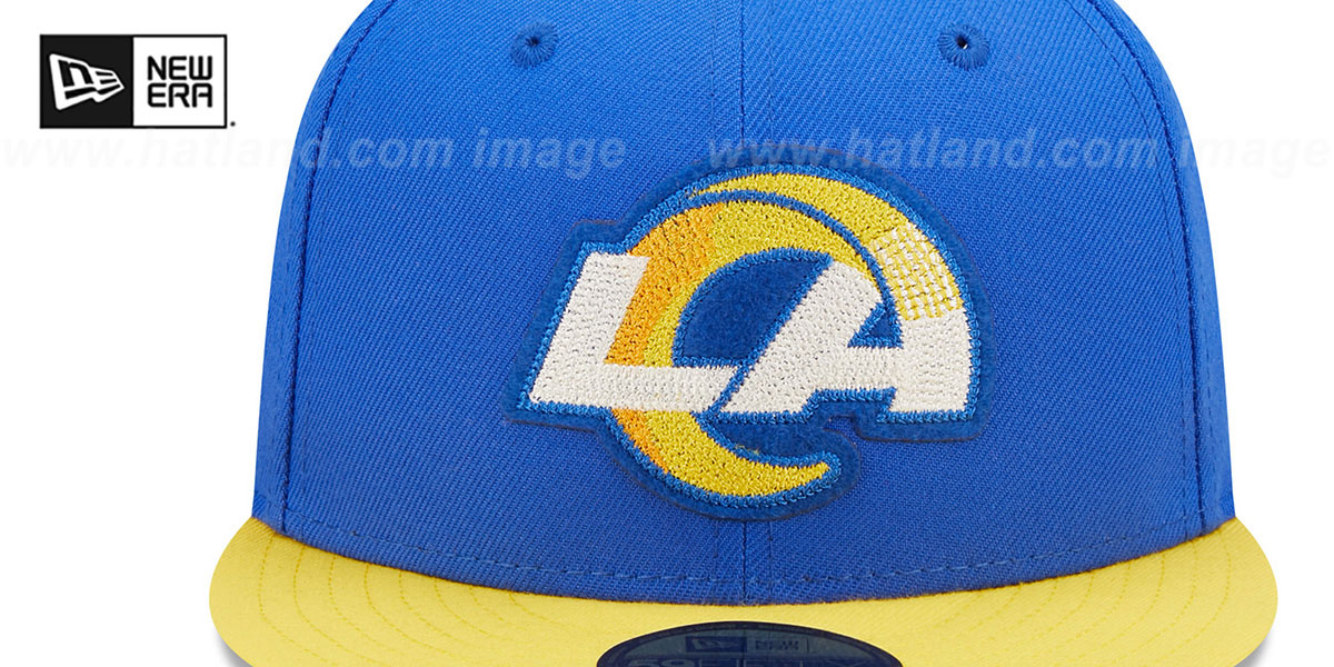 Rams 'LETTERMAN SIDE-PATCH' Fitted Hat by New Era
