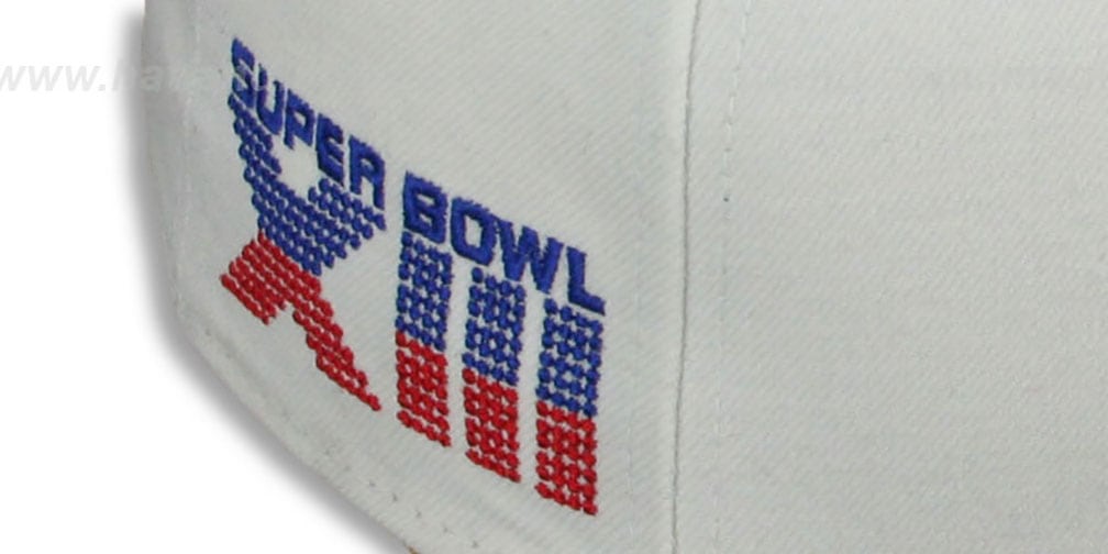 Steelers 'SUPER BOWL XIII' White-Black Fitted Hat by New Era