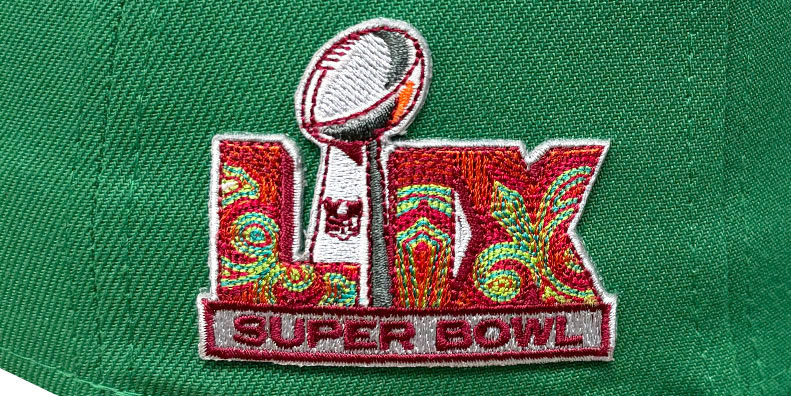 Eagles 'TB SUPER BOWL LIX' Kelly Fitted Hat by New Era