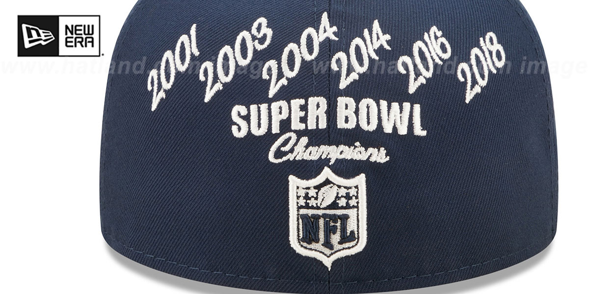 Patriots 'CROWN CHAMPS' Navy Fitted Hat by New Era